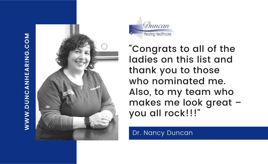 Nancy Duncan - Founder of Duncan Hearing Healthcare Featured as One of 30 Successful Southcoast Women Making a Difference